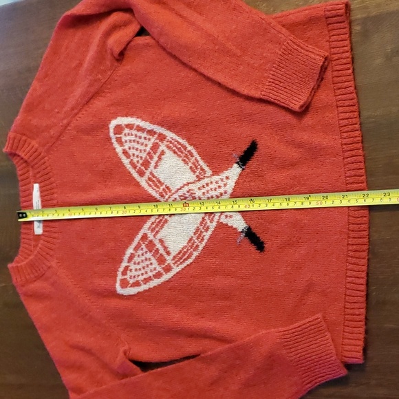 Vintage wool snowshoes intarsia sweater - Picture 5 of 5